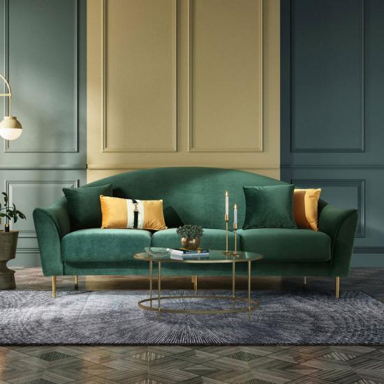  Fabric sofa living room Nordic style furniture three person combination suit sofa