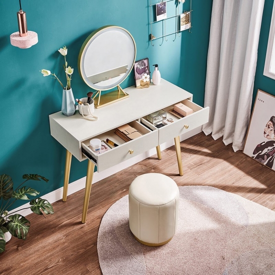 Vanity Bedside White Table Mirrored Dressers