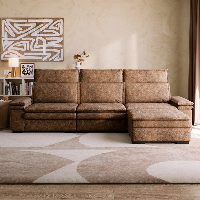 America L Shape Sofa with Fabric