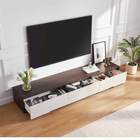 America Wood TV Stand with Storage