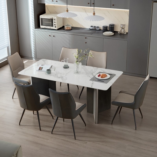 Modern Square Dining Table and Chair