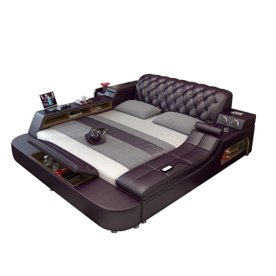 Leather Double Bed
