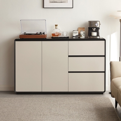 Light Grey High Storage Sideboard Cabinet