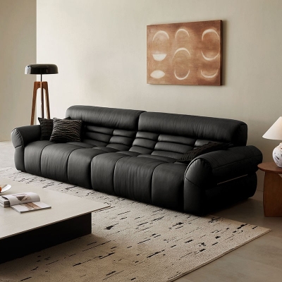 Piano Key Leather Sofa
