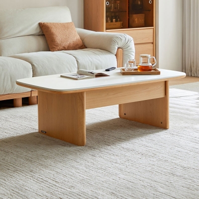 Rectangular Solid Wood Coffee Table